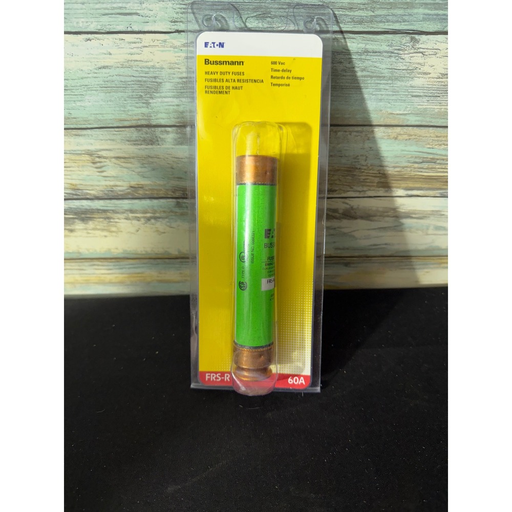 Eaton Bussmann Fuse 60A Green‎ New FRS-R-60 600V Dual Element Time Delay RK5
